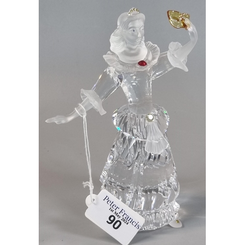 90 - Swarovski Crystal 'Masquerade' Columbine figurine in original box.  (B.P. 21% + VAT)