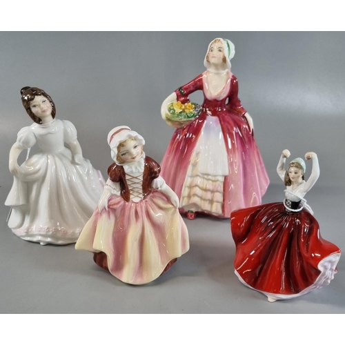 101 - Four Royal Doulton bone china figurines to include: 'Janet', 'Karen', Dinky Do' and 'Amanda'.  (4)  ... 