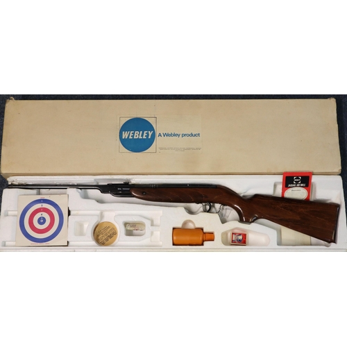 158 - Webley and Scott Jaguar .177 break action air rifle in original box with accessories.  OVER 18S ONLY... 