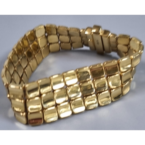 226 - 9ct gold Italian bracelet.  23g approx.  17cm in length.  (B.P. 21% + VAT)