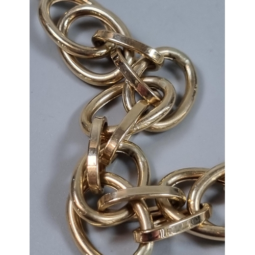 236 - 9ct gold multi-link bracelet.  14.8g approx.  19cm long approx.  (B.P. 21% + VAT)