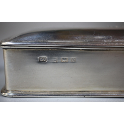 282 - Early 20th century silver box of rectangular form, the hinged lid and top marked 'Women's Suffrage' ... 