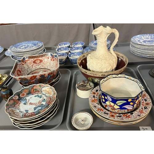 310 - Group of assorted china items to include: Adams of Tunstall Cries of London fruit bowl, group of 'Im... 