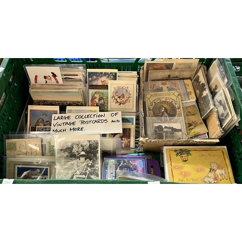 374 - Large collection of vintage postcards of all types.  (B.P. 21% + VAT)