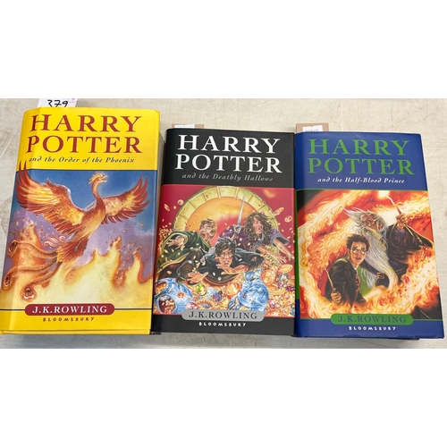 379 - Rowling, JK, collection of 'Harry Potter' hardback first editions with dust jackets to include: 'Har... 