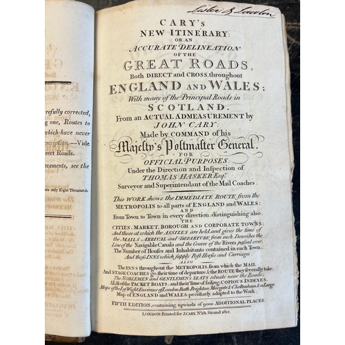 393 - 'Cary's New Itinerary', or an accurate delineation of the Great Roads, both direct and cross through... 