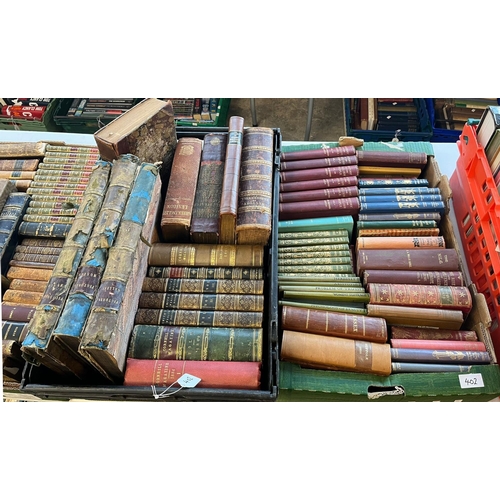 402 - Large collection of historical and classics, many with leather bindings, some history, topographical... 