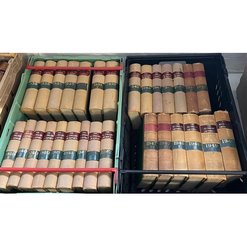 414 - Very large collection of 'The All England Law Reports' dated from the 1920s through to the 1970s.  E... 