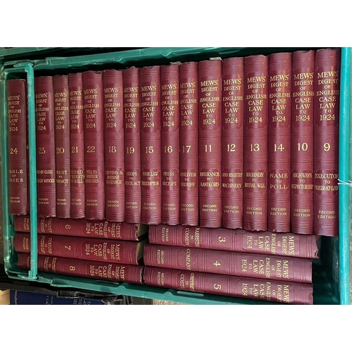 422 - Large collection of Legal books on Case Law and Statutes.  Four crates.  (4)  (B.P. 21% + VAT)