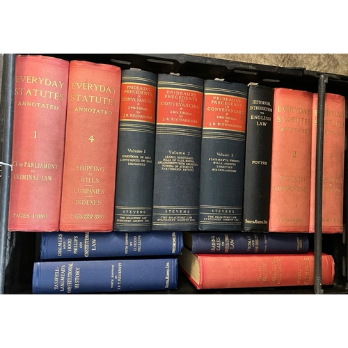 422 - Large collection of Legal books on Case Law and Statutes.  Four crates.  (4)  (B.P. 21% + VAT)