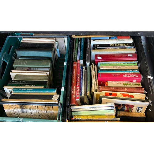 434 - Large collection of topographical books, mainly relating to Wales, soft and hardbacks, various.  Fou... 