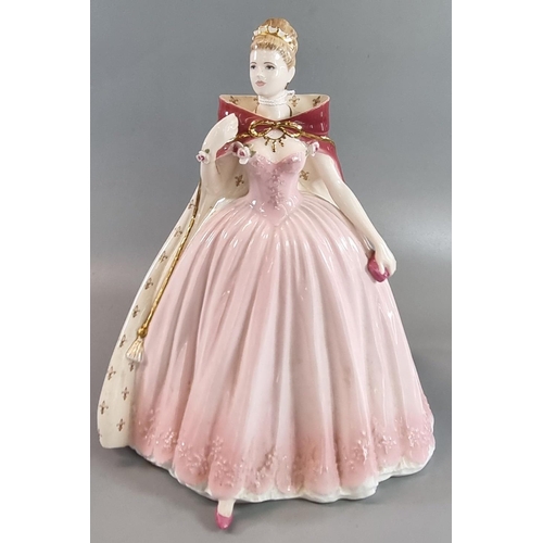 94 - Coalport English fine bone china figurine an Evening at the Opera 'Sara', limited edition of 7500.  ... 