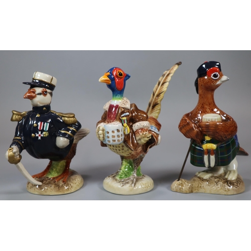 158 - Three modern John Beswick figurines to include: 'Infamous Grouse', 'The Veteran' and 'The Frenchman'... 