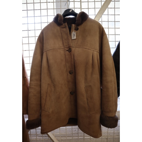 162 - Vintage suede 'Woolea' real Spanish lambskin jacket.   (B.P. 21% + VAT)