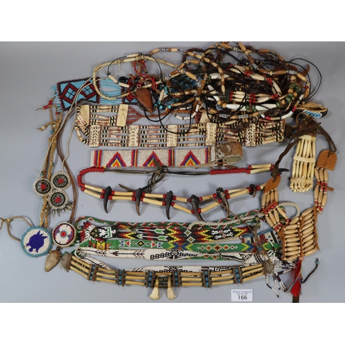 166 - Collection of Native American Indian reservation jewellery.   (B.P. 21% + VAT)