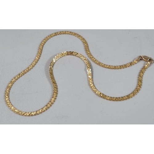 214 - 14ct gold Italian necklace.  6.2 g approx.  41cm long approx.  (B.P. 21% + VAT)