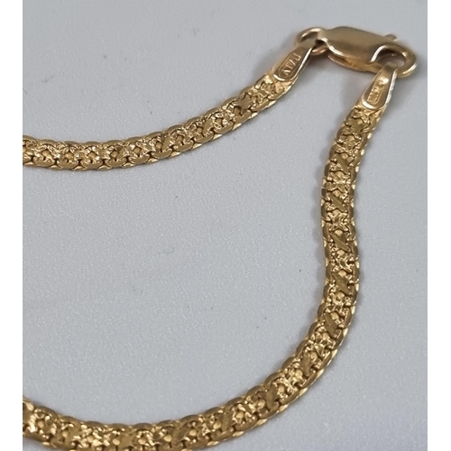 214 - 14ct gold Italian necklace.  6.2 g approx.  41cm long approx.  (B.P. 21% + VAT)