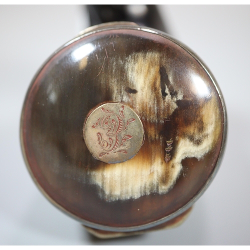 294 - 19th century Scottish horn snuff mull.   (B.P. 21% + VAT)