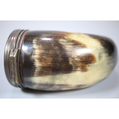 294 - 19th century Scottish horn snuff mull.   (B.P. 21% + VAT)