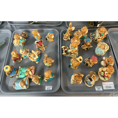 331 - Two trays of Pendelfin figurines.  (2)   (B.P. 21% + VAT)