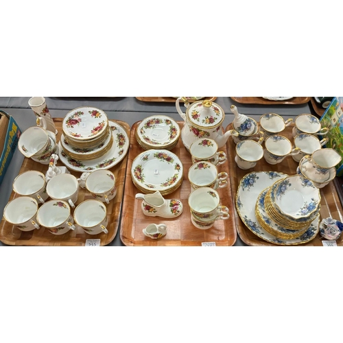 355 - Two trays of Elizabethan 'English Garden' tea ware together with a twenty four piece Royal Albert 'M... 