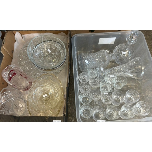 366 - Two boxes of glassware.  (2)   (B.P. 21% + VAT)