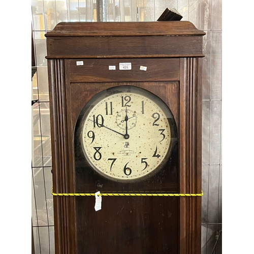 425 - Large international Time Recording Co. Ltd. industrial clock, distressed condition.   (B.P. 21% + VA... 