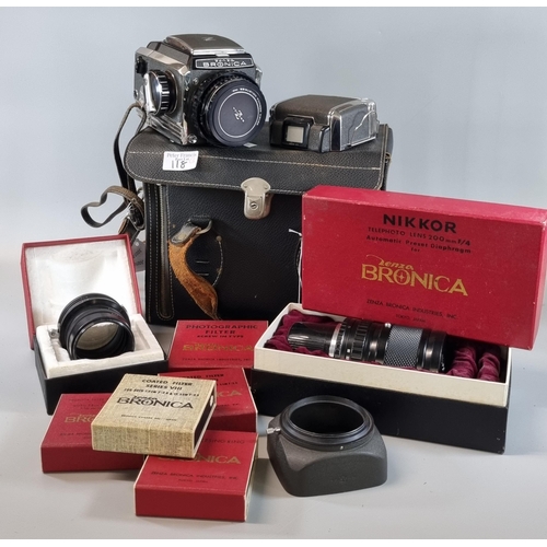 118 - Zenza Bronica Model S2 single lens reflex studio type camera No. CB51356, having Nikon Kogaku Nikkor... 