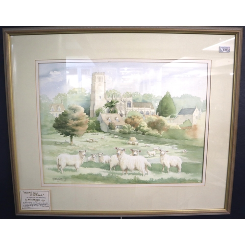 129 - Chris Fothergill (20th century British), group of similar watercolours and prints, all being scenes ... 