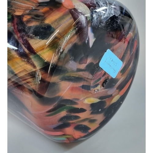 2 - Anthony Stern (1944 -2022), Art Glass multi-coloured vase.  Signed to the underside.  24.5cm high ap... 