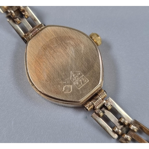 219 - Accurist 'Gold' 9ct gold ladies wristwatch. 10g approx.  (B.P. 21% + VAT)