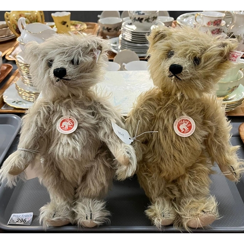 296 - Two modern Steiff teddy bears in original boxes: 'Charly' and 'James', both limited edition with COA... 