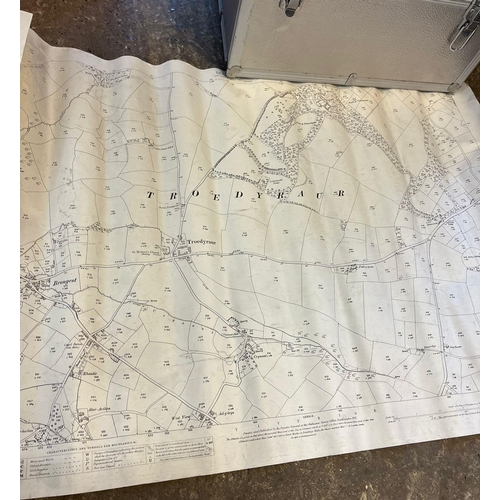 332 - Large collection of ordinance survey and other maps: Newcastle Emlyn, Llandysul etc.  (B.P. 21% + VA... 