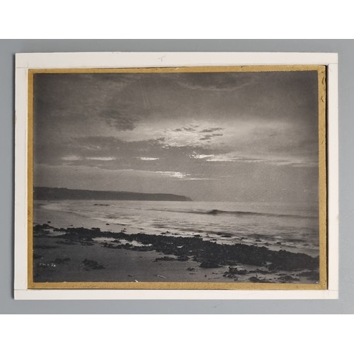 123 - Frank Meadows Sutcliffe , coastal study, probably Steelhead Sandsend, near Whitby, original carbon p... 