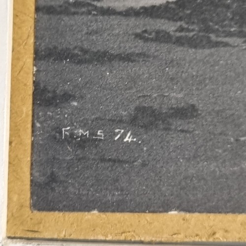 123 - Frank Meadows Sutcliffe , coastal study, probably Steelhead Sandsend, near Whitby, original carbon p... 