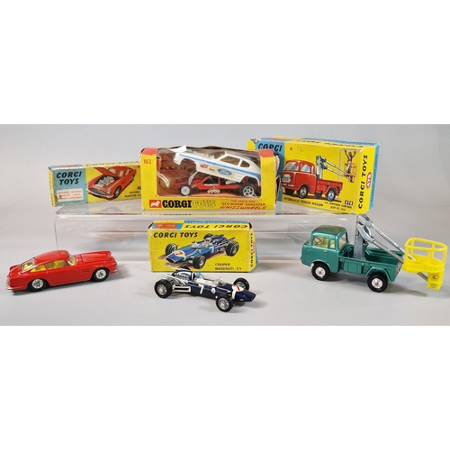 17 - Collection of vintage Corgi toys diecast model vehicles to include: 156 Cooper Maserati F/1, 218 Ast... 