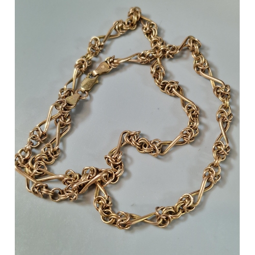 174 - 9ct gold curb link chain 6.8g approx. 47cm long approx. (B.P. 21% + VAT)