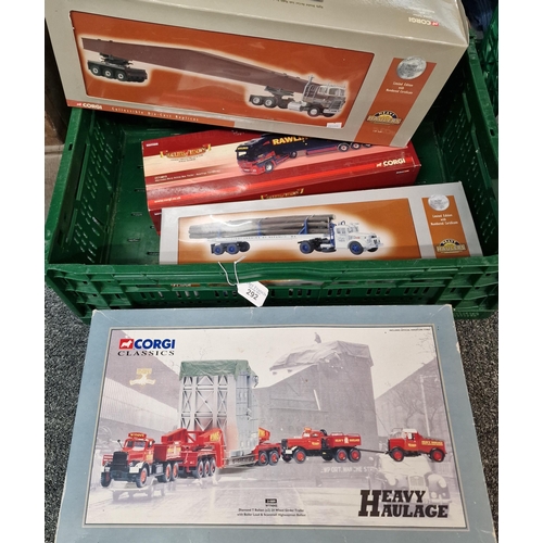 292 - Corgi Classics Heavy Haulage 31009 Wynns Diamond T Ballast 24 Wheel Girder Trailer, together with a ... 