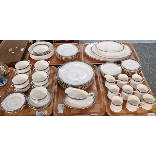 304 - Five trays of Paragon and Royal Albert fine bone china 'Sandringham' design coffee and dinnerware it... 