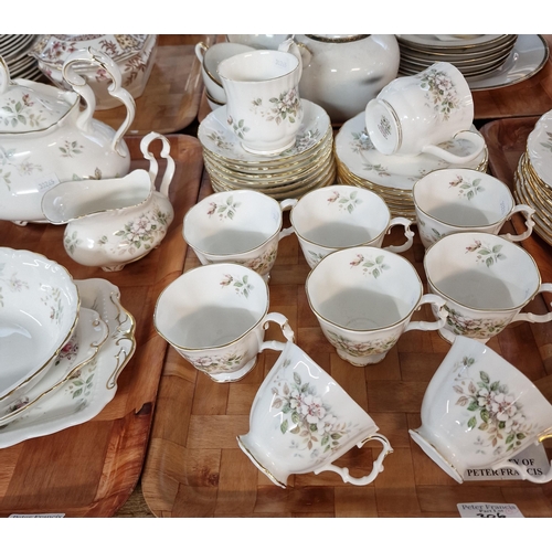 306 - Four trays of Royal Albert bone china 'Howarth' design dinner and teaware items together with a thir... 