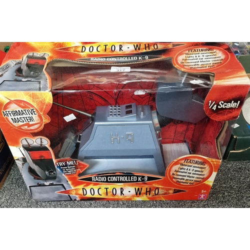 317 - Doctor Who radio controlled K-9 with motorised movement in original box.  (B.P. 21% + VAT)