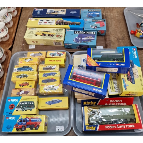 331 - Collection of Corgi and Dinky diecast model vehicles in original boxes, to include: Dinky Foden Army... 