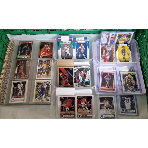 365 - Collection of NBA basketball trading cards to include: Michael Jordan, Magic Johnson, Panini,  NBA H... 