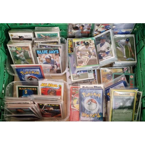 372 - Collection of mixed sports and non-sports trading cards, soccer, baseball, Pokemon etc. (B.P. 21% + ... 