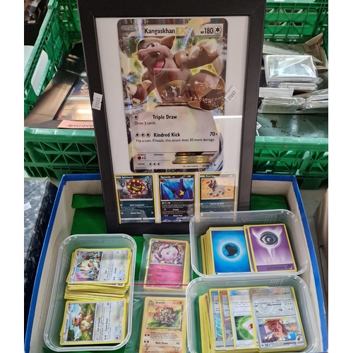 381 - Collection of Pokemon trading cards to in include large Kangaskhan ex card, energy and trainer, foil... 