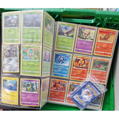 383 - Collection of Pokemon trading cards to include: single and rapid strikes, trainer, energy, Scroll of... 