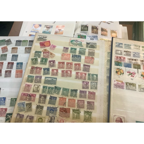 69 - All World collection of stamps in seven albums and stockbooks many 100's (B.P. 21% + VAT)