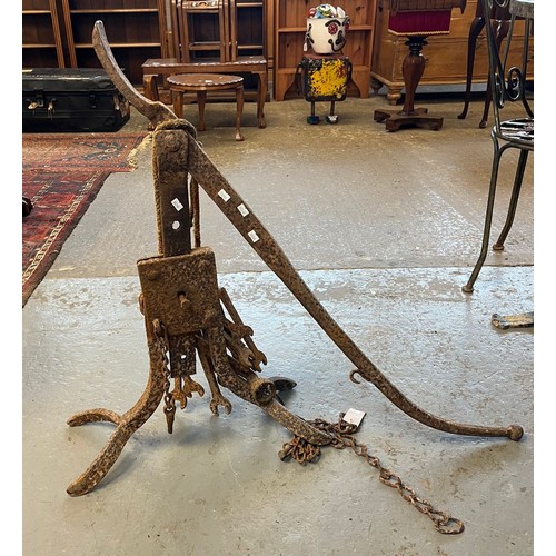 508A - Wrought iron carriage/cart jack.   (B.P. 21% + VAT)