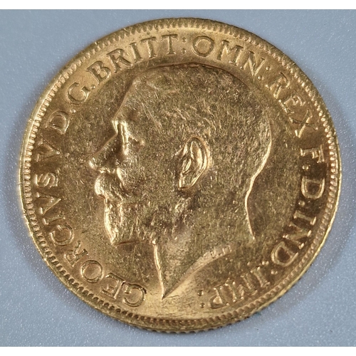 109 - George V gold full Sovereign dated 1912.  (B.P. 21% + VAT)