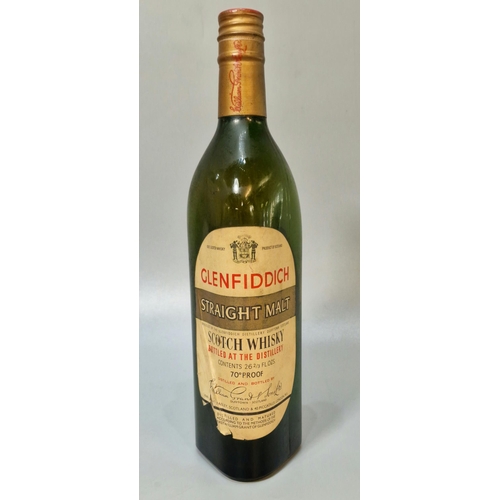 164A - Bottle of Glenfiddich Straight Malt Scotch Whisky, bottled at the distillery. 23 2/3 fl. ozs. 70% pr... 